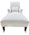 Contemporary Pearl White Bouclé Chaise Lounge Chair With Matching Ottoman and Kidney Pillow For Sale - Image 3 of 10