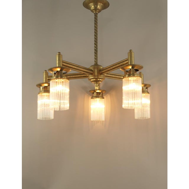 Viennese Coffee House Ceiling Lamp, 1890s For Sale - Image 5 of 9