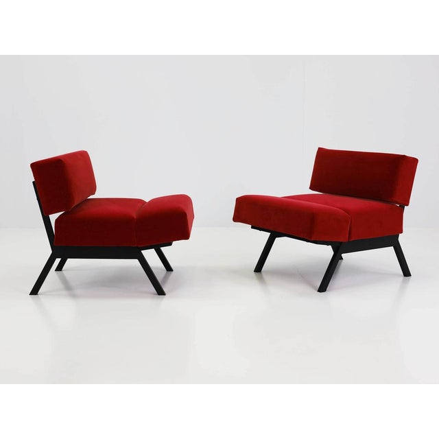 Panchetto Convertible Lounge Chairs-to-Ottomans by Rito Valla for Ipe, Italy, 1960s, Set of 2 For Sale - Image 17 of 17