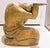 Vintage Gilded Carved Wood Asian Figural Side Table With Glass Top Circa 1980s For Sale - Image 9 of 15