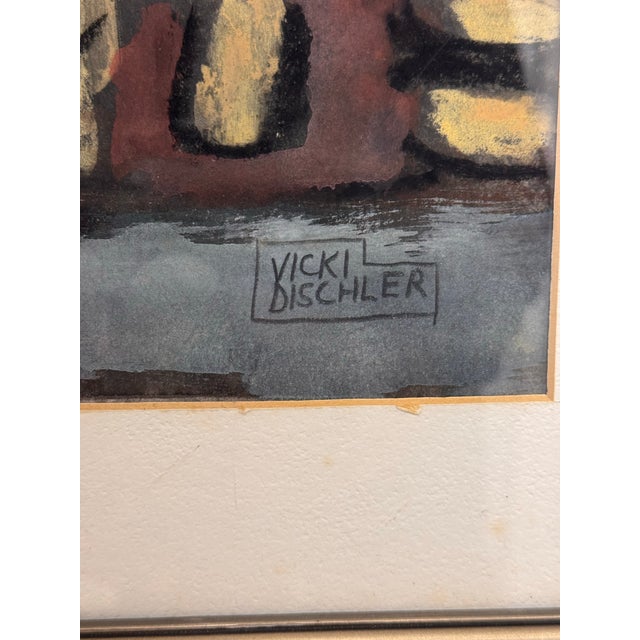 Vicki Dischler Pastel Painting, Framed For Sale - Image 10 of 12