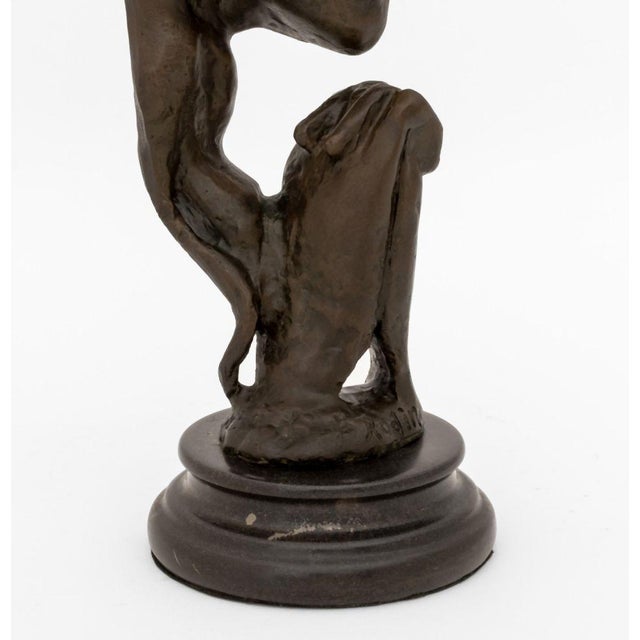 Late 20th Century After Auguste Rodin Woman Praying Patinated Bronze For Sale - Image 5 of 10