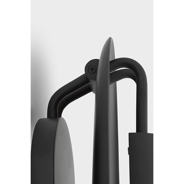 Visual Comfort Kelly Wearstler for Visual Comfort Signature Teline 24" Oval Sconce in Matte Black For Sale - Image 4 of 9