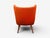 Elias Svendberg, Rare Easy Chair, Wood, Red Fabric, Sweden, 1940s For Sale - Image 12 of 12