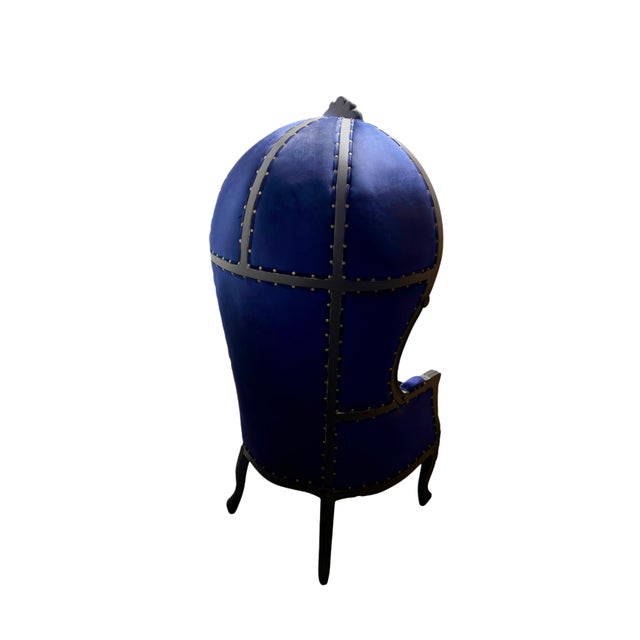 Blue Late 20th Century Handmade Balloon, Porter, Canopy Chair For Sale - Image 8 of 9