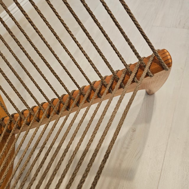Mid-Century Modern 1980s Matched Pair of "Harp" Chairs in Ash Attributed to Jørgen Høvelskov - Two Chairs For Sale - Image 3 of 16