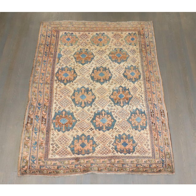 Early 20th Century Kurd Bidjar Accent Rug - 4'2" x 6' For Sale - Image 4 of 8