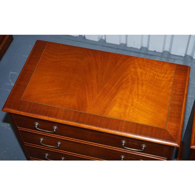 Brown Large Edwardian Style Chest of Drawers by Paul Smith Brighton, Set of 2 For Sale - Image 8 of 18