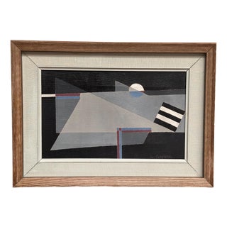 Lars. Gideon, Abstract Composition, 1960s, Oil on Canvas, Framed For Sale