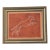 Dog Greyhound Minimalism English Traditional Burnt Orange Beige Brown Original Oil Painting by Cleo Plowden For Sale