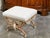 English English Chinese Chippendale Style Faux Bamboo Stool with New Upholstery For Sale - Image 3 of 12