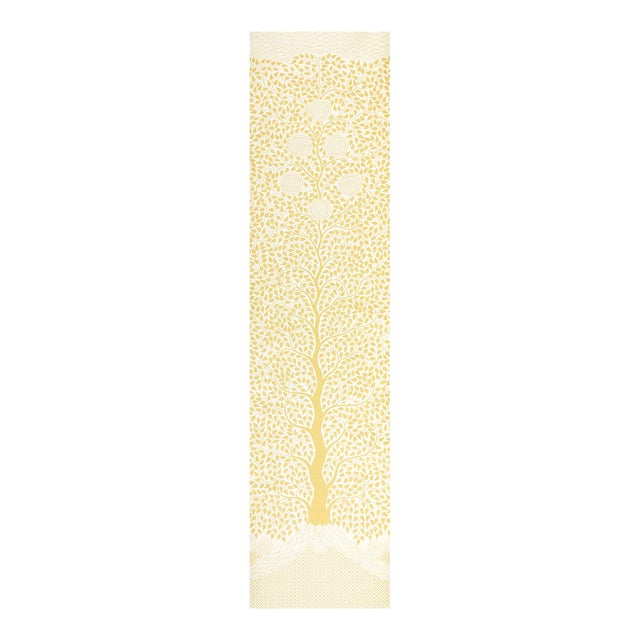 SAMPLE - Schumacher Kayon Sisal Panel In Soft Yellow For Sale