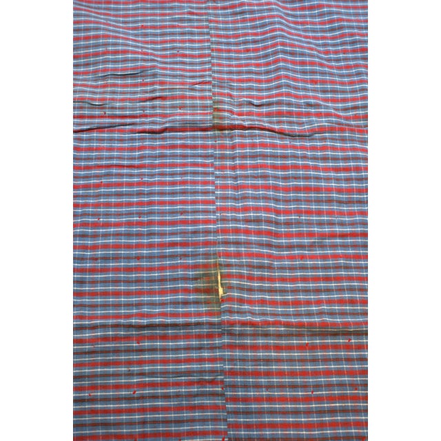 Vintage American Handmade Cabin Strip Quilt For Sale - Image 9 of 9