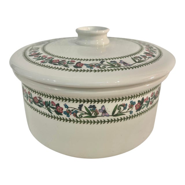Vintage Portmeirion Pottery Stoke on Trent Botanic Garden Covered Casserole Dish For Sale