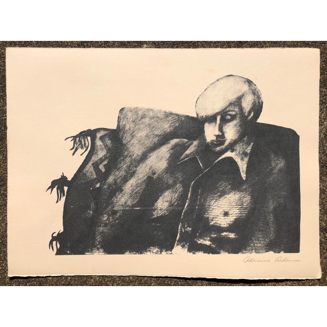 Portrait lithograph by Atlanta artist Adrienne Anderson (1949-2020). Anderson earned her MFA from University of Georgia...