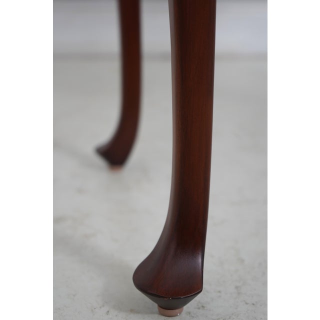 Brown Harvard Bench Made Cherry Scallop Top Tea Table For Sale - Image 8 of 14