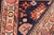 Blue Bohemian Super Kazak Blue/Beige Wool Rug - 2'1'' X 3'2'' For Sale - Image 8 of 10