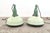 Green Vintage Enamel Pendant Lamps, 1950s For Sale - Image 8 of 9