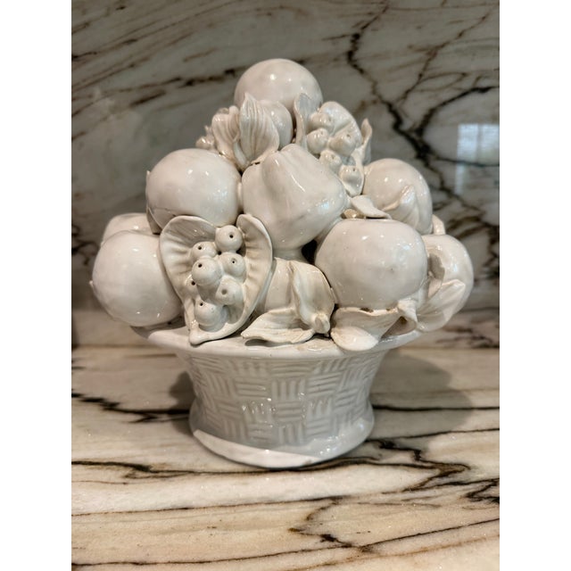 1970s Italian White Fruit Topiary For Sale - Image 5 of 6