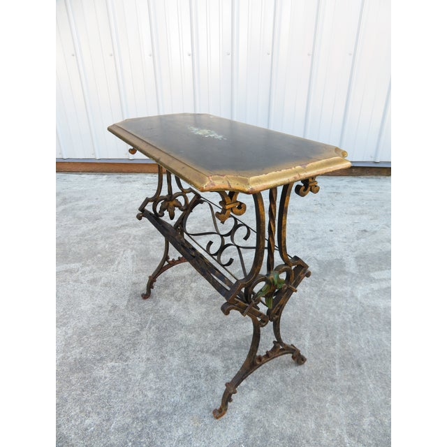 A striking and highly decorative Spanish Revival / Mediterranean style side table, dating to approximately the...