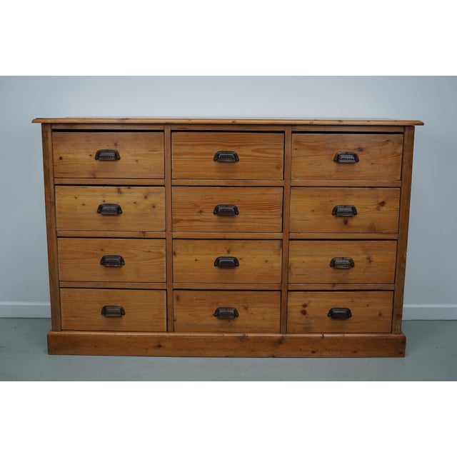 German Pine Apothecary Cabinet, 1930s For Sale - Image 4 of 18