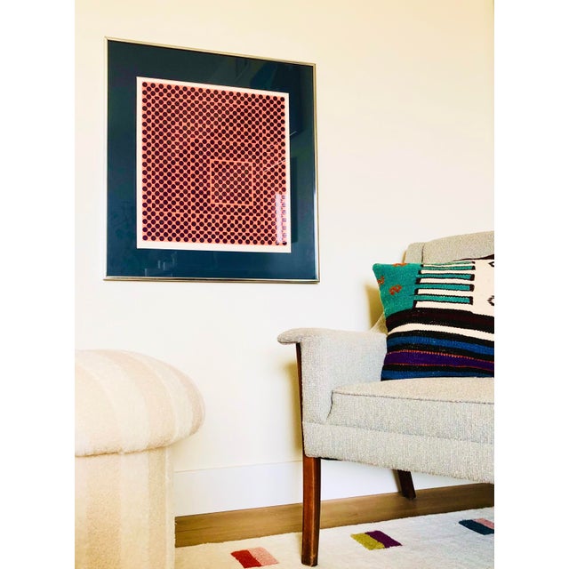 Mid-Century Modern 1969 Victor Vasarely Signed Op Art Serigraph For Sale - Image 3 of 13