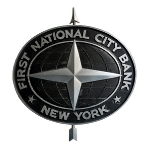 1950's Cast Aluminum First National City Bank New York Signage