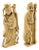 Action-Lobeco Italian Resin Figurine Pair, Asian Man and Woman, 7-Inch For Sale
