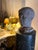 Antique Carved Stone Head of a Roman Youth, Grand Tour Style Sculptural Fragment on Marble Plinth, 19th Century For Sale - Image 4 of 10