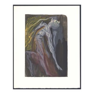 1963 Dalí Divine Comedy Engraving Enfer Canto 9 Les Erinyes (The Furies) For Sale