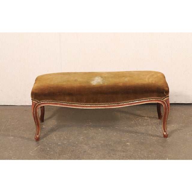 Wood 19th C. French Louis XV Style Window Bench For Sale - Image 7 of 12