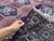 Blue Fine Hand-Knotted Afghan Caucasian Shirvan Design Rug - 6'6" X 4'9" For Sale - Image 8 of 12