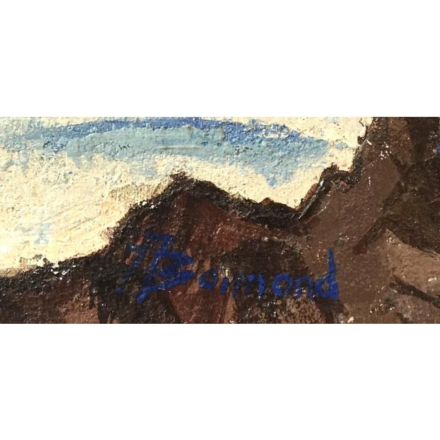 Modern Jean Jacques Boimond, Aiguille du plan, Dent de Requin à Chamonix n°1, Oil on Canvas For Sale - Image 3 of 8