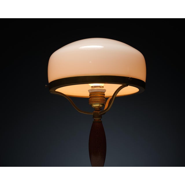 Mid-Century Modern Mid-Century Modern Table Lamp in Brass with Original Patina, 1950s For Sale - Image 3 of 8