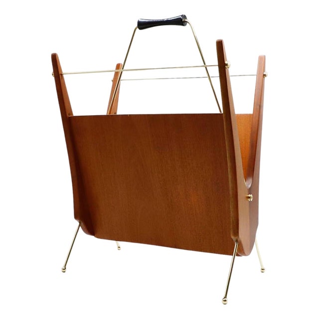 1950s Rare Atomic Age Magazine Rack For Sale