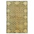 Olive 6x9 Green Hand-Knotted Wool Scrolled Leaf Border Geometric Modern Carpet Rug For Sale - Image 8 of 8
