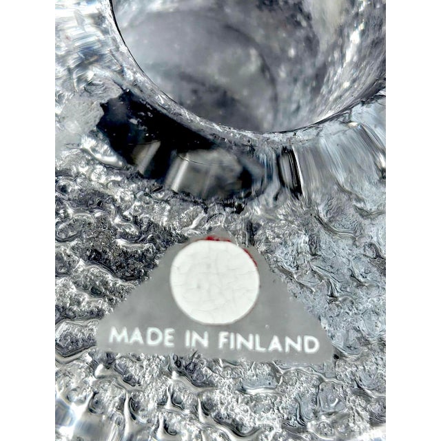 1970s Art Glass Candlestick Designed by Timo Sarpaneva for Iitala For Sale - Image 11 of 11