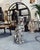 Ceramic White Leopard Statue in Ceramic by Ceramic Boxer For Sale - Image 7 of 8