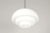 Opaque White Glass Ceiling Lamp, 1930s For Sale - Image 4 of 9