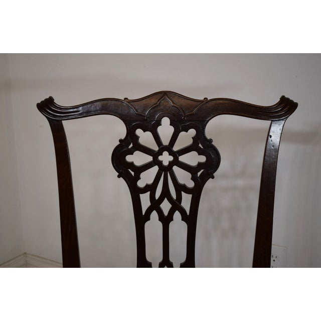 English Early 1800's English Mahogany Chippendale Chairs-Set of Six (6) For Sale - Image 3 of 7