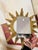Vintage Sunburst Bronze Wall Sconces Frosted Glass Dome Lights Mid Century - a Pair For Sale - Image 11 of 12