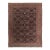 Vintage Indian Agra Floral Wool Rug in Brown & Black , by Rug & Kilim, 1980-1989 For Sale