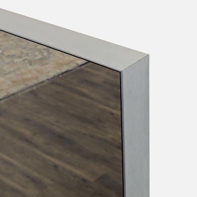 2010s Cb2 Infinity Floor Length Silver Mirror For Sale - Image 5 of 6