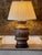 Wood Mid 20th Century Champlevé Bronze Table Lamp For Sale - Image 7 of 7