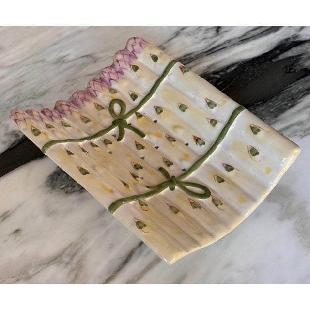 Made in Portugal Asparagus Dish For Sale - Image 9 of 11