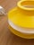 1970s Mid-Century Modern Yellow White Pendant Lamp, Germany, 1970s For Sale - Image 5 of 6