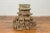 An antique Indian Corinthian temple capital from the 19th century, with distressed patina. Created to adorn the exterior...