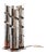 Chromed Steel Spiral Table Lamp, 1970s For Sale