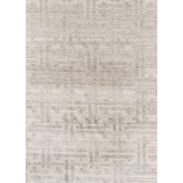 Contemporary Terra rug in Natural Wool by Doris Leslie Blau. Size: 9'0" × 11'9" (274 × 358 cm). Hand knotted un-dyed wool...