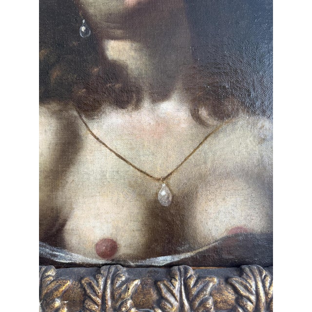 Tuscan School, Depicting Mary Magdalene, Nude, 1600, Oil on Canvas For Sale - Image 13 of 16